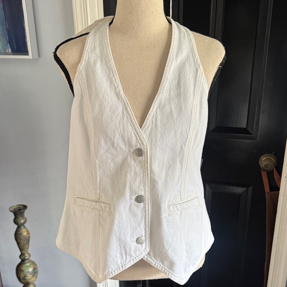 Wild Fable White Tie-Shoulder Top